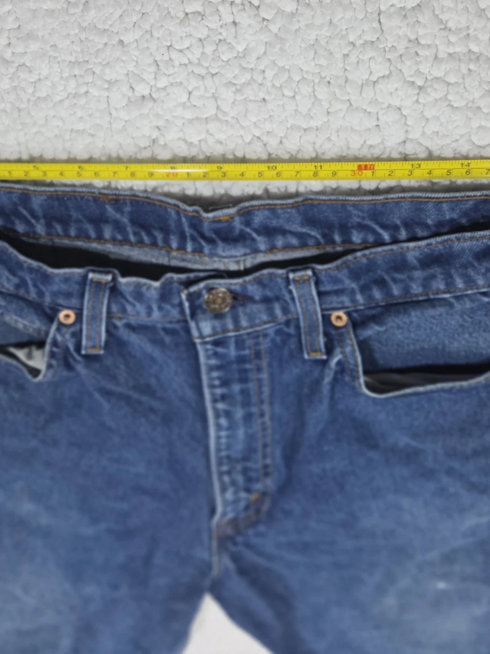 RARE / BLANK ORANGE TAG / 1970s / Levi's / Straight Leg Jeans / Size 34x30